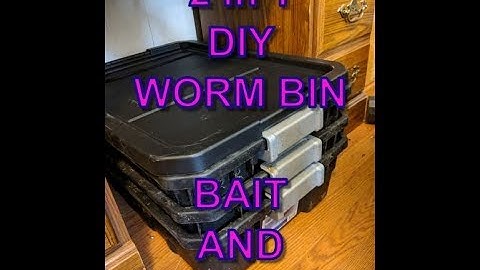 DIY WORM BIN 2 in 1 BAIT AND UPDATE