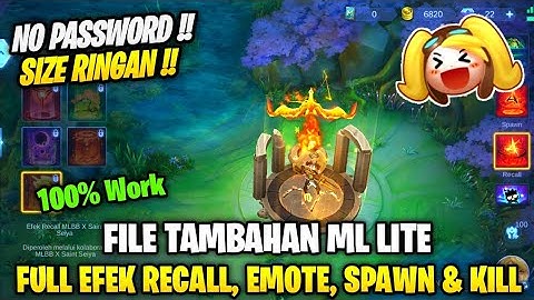 Data Open Full Efek Recall, Emote, Spawn & Kill Saint Seiya | File Tambahan Ml Lite Patch Terbaru