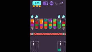 Cups - Water Sort Puzzle Level 263 | Version 2 ⭐️⭐️⭐️ screenshot 3