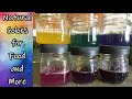Natural Plant Based Colorings for Food and More