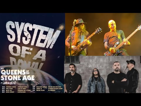 System Of A Down Europe and UK tour 2026 w/ Queens Of The Stone Age and Acid Bath -dates/venues
