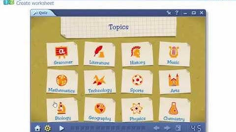 mozaBook Interactive Teaching Software - Quiz tutorial video