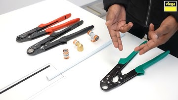 Leakproof pipes in 3 easy steps using a Handpress tool. Viega Speedress.
