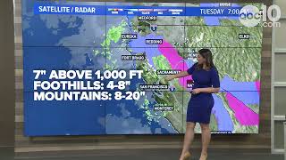 Winter Storm: Northern California braces for another round of valley showers, Sierra snow