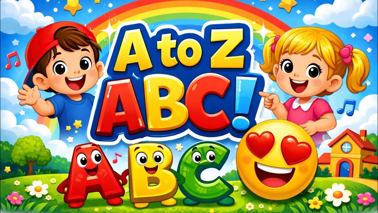 Learn English Alphabet A to Z | ABCD Song & Phonics for Kids | Fun Learning