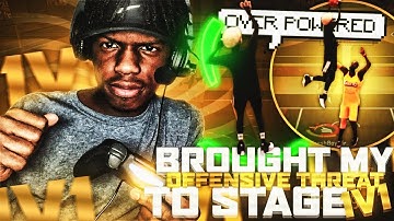 I BROUGHT MY OFFENSIVE THREAT TO THE STAGE  1v1 COURT! BEST BUILD & JUMPSHOT NBA 2K20