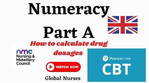 How To Calculate Drug Dosages | Numeracy Made Easy | Healthcare | CBT Part A #cbt #pearsonvue #nmcuk