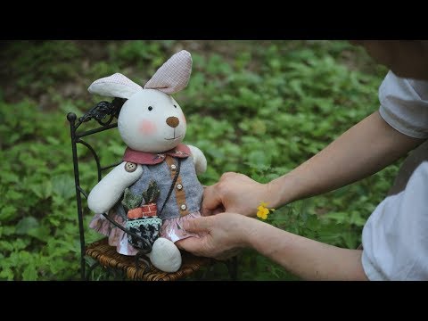 DIY 토끼인형 만들기: ② DRESS│Toy Rabbit with Carrots│Bunny Doll Quilt│How To Make Crafts Tutorial