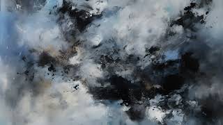 Dark Blues Abstract Art