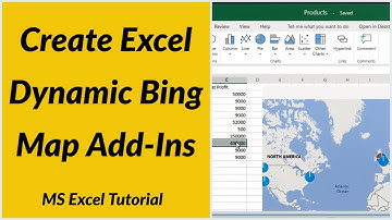 Create Bing Maps Add-Ins in Microsoft Excel.