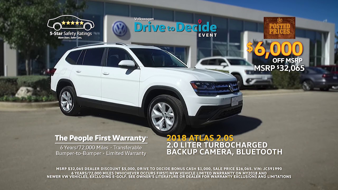 Unwrap a 50" LED TV with your new Volkswagen from North Park!