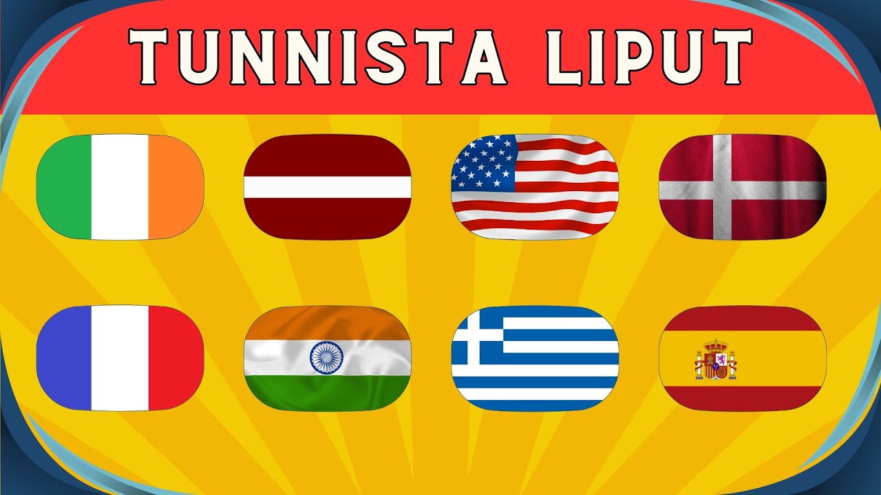 Tunnistatko liput? | Tietovisa