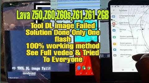 Lava Z61 Tool DL Image Error Solution Done ✅|| Only One Flashing 100% Working Method