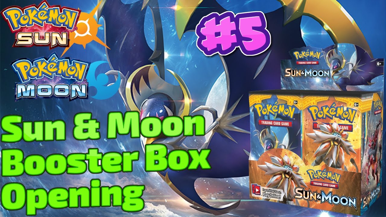 English Sun and Moon booster box #5 opening! - Pokemon TCG - YouTube