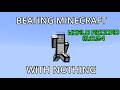 Beating Minecraft with Literally Nothing WORLD RECORD!!