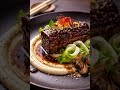 🍽️ Asian Fusion Short Rib with Miso Purée & Sesame Glaze ✨🥢