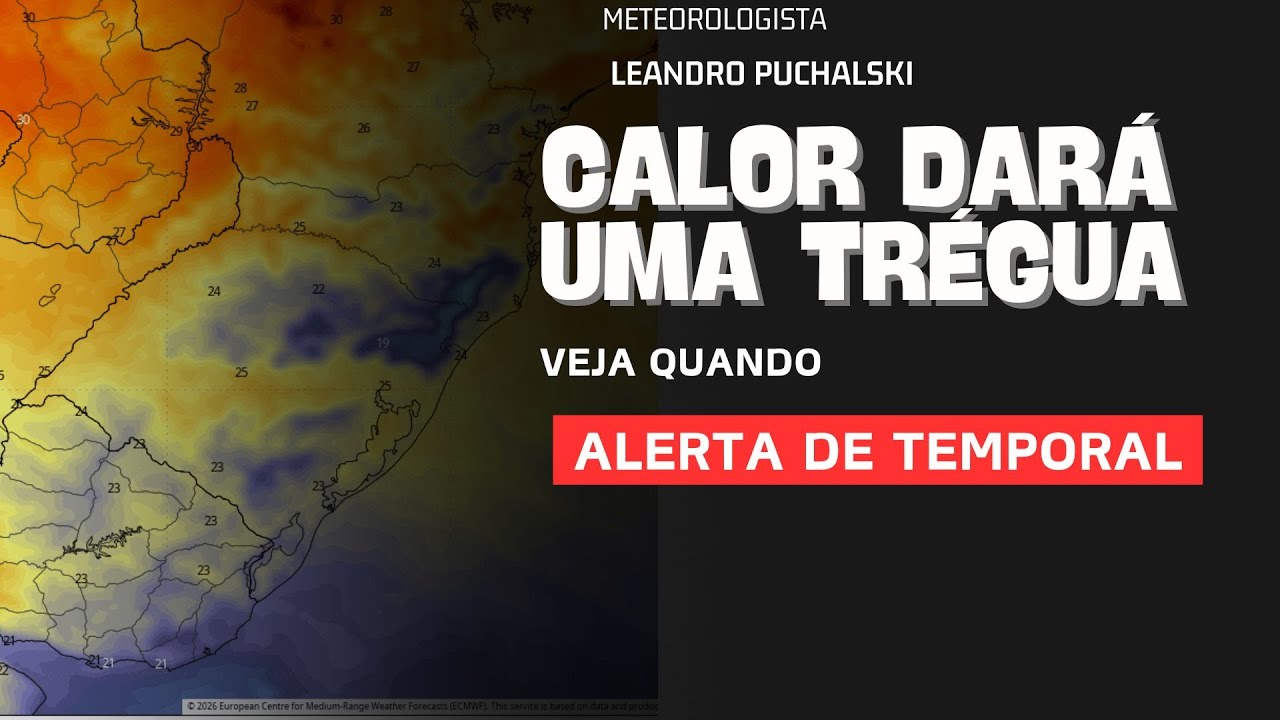 ALÍVIDO DO CALOR E O TEMPORAL DO FIM DE SEMANA