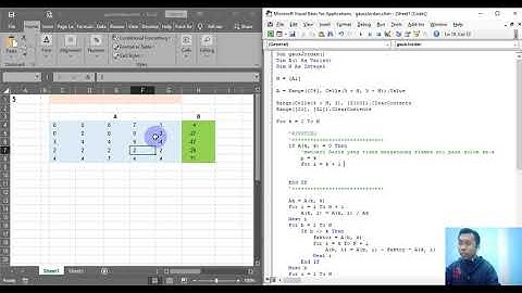 Metode Numerik - Pivoting Eliminasi Gauss Jordan - Pertukaran Baris - VBA EXCEL [INDONESIA]