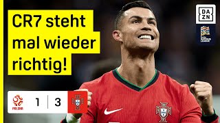 Thumbnail for Leao zaubert, CR7 trifft! Portugal schlägt Lewy & Co.: Polen – Portugal | UEFA Nations League | DAZN
