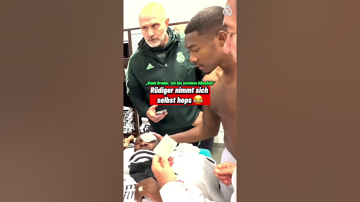 Rüdiger nimmt sich selbst hops 😂