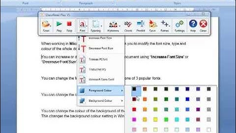 09  Font Features ClaroRead , reading and writing support Africa
