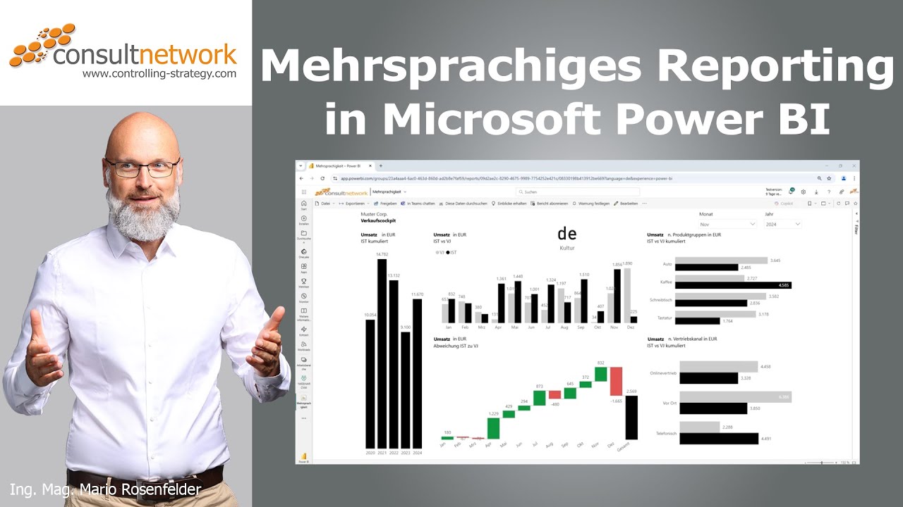 Mehrsprachiges Reporting in Microsoft Power BI - YouTube
