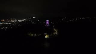 Enger Tower At Night - Duluth MN - DJI Mini 4 Pro