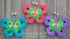 How to Crochet Sweet Simply Butterfly - DIY Tutorial Butterflies Mariposa Borboleta - Durasi: 5.14. 