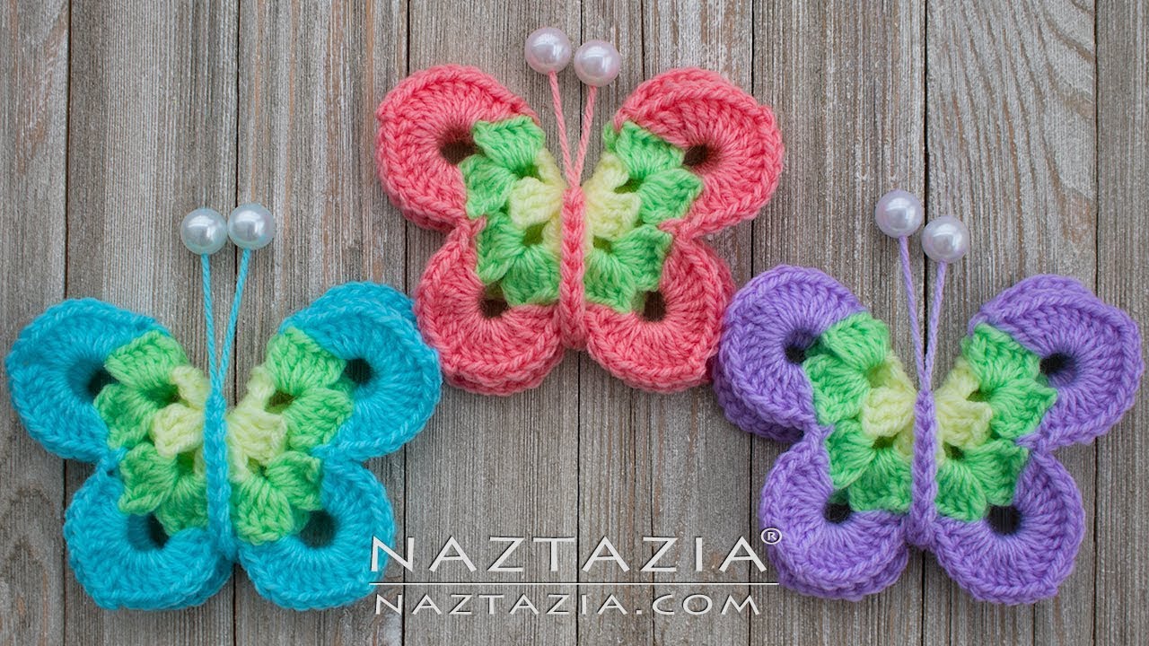 Butterfly Applique Crochet Phototutorial