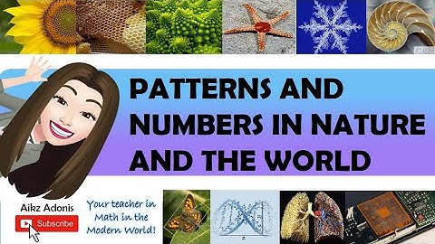 Patterns and Numbers in Nature and the World | Math in the Modern World | Aikz Adonis