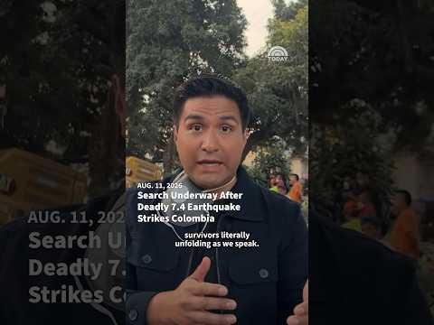 Search Underway After Deadly 7.4 Earthquake Strikes Colombia