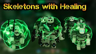 Skeletons with Healing Roblox Tower Defense Simulator