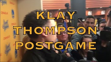 Entire KLAY THOMPSON interview from postgame at Oracle Arena, 2018 WCF G4