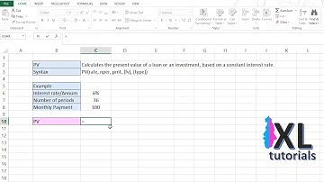 Present Value Formula Excel