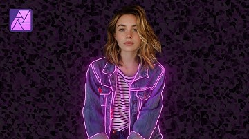 Create Glowing Neon Line Art in Affinity Photo