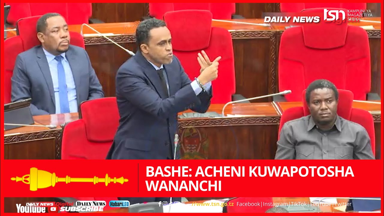 BASHE: ACHENI KUWAPOTOSHA WANANCHI - YouTube