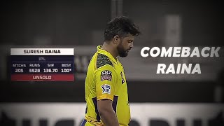 Suresh raina comeback after unsold ll Jersey version