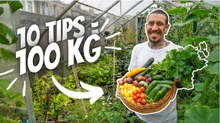 Grow 100 kg of food in a small space