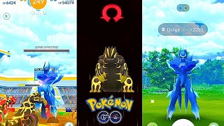 First Ever Origin Dialga Raid in Pokémon Go