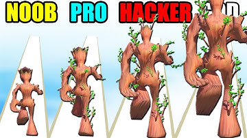 NOOB vs PRO vs HACKER vs GOD in Tree Runner