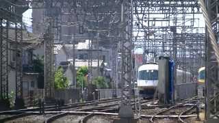 [HD]近鉄21000系UL03編成ほか8両(4+2+2) 特急大阪難波行き 近鉄大阪線高安-河内山本間 通過