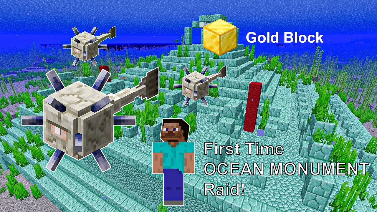 Raiding the Ocean Monument for the First Time! 🌊 | Minecraft Survival 