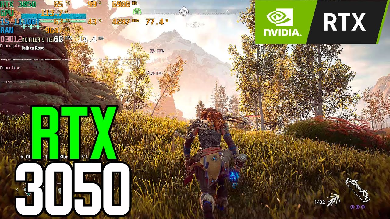 RTX 3050 8gb | i5 11400f | Horizon: Zero Dawn Complete Edition | All Settings