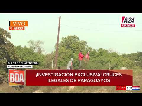 Informe de A24 Paraguay sobre pasos ilegales en Clorinda