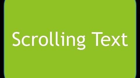 HTML Learning Videos - Video Number 3 - Create Scrolling Text using Marquee