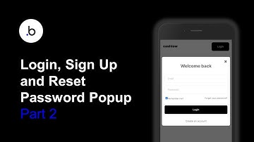 Login, Sign Up and Reset Password Popup | Bubble.io | Part 2
