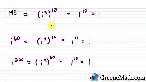 Simplifying Powers of i (imaginary unit)