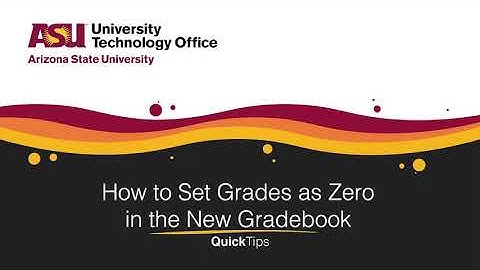 How to Set Grades as Zero in the New Gradebook