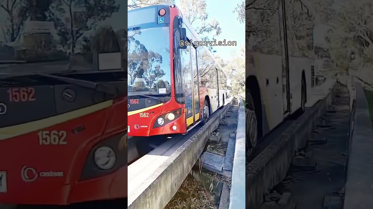 Adelaide Bus O-Bahn Way slow motion. Follow @sigorvision