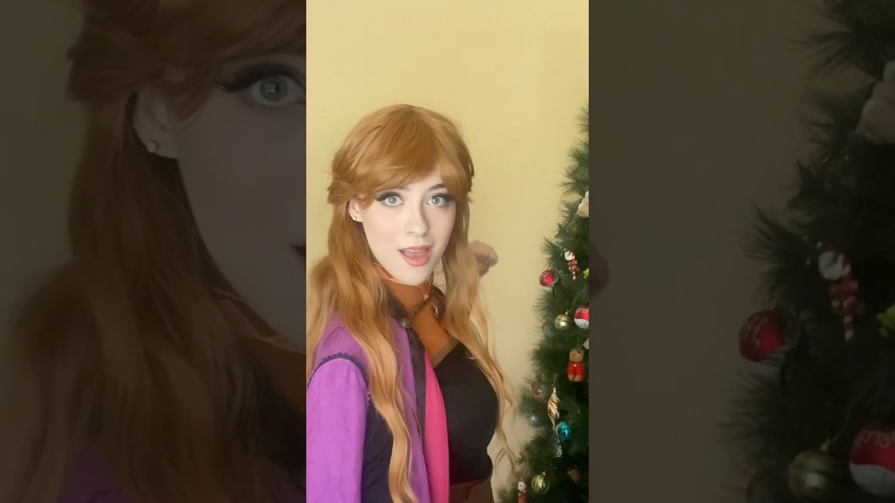 this is maybe my best cosplay transition ever 🧡 #frozen
